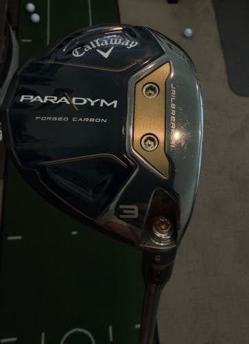 Men's 2023 Callaway Paradym Right Handed Fairway Wood Stiff Flex 3 Wood (lightly Used)