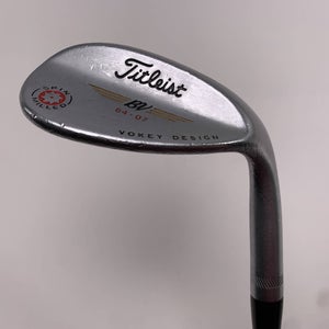 Titleist Vokey Spin Milled Chrome 2009 Lob Wedge LW 64* 7 Wedge Steel Mens RH