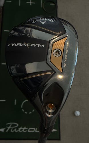 Callaway Paradym 18* Hybrid, Hzrdus shaft, new midsize golf pride grip