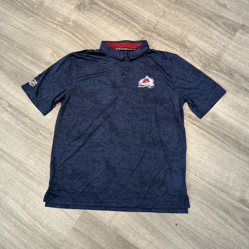 New Navy Fanatics Colorado Avalanche Camo Men’s XL Golf Polo