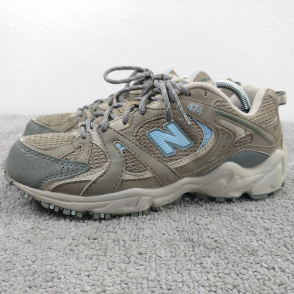 New Balance 474 Womens Size 7 D Running Shoes Brown Trail Sneakers Lace Up Low