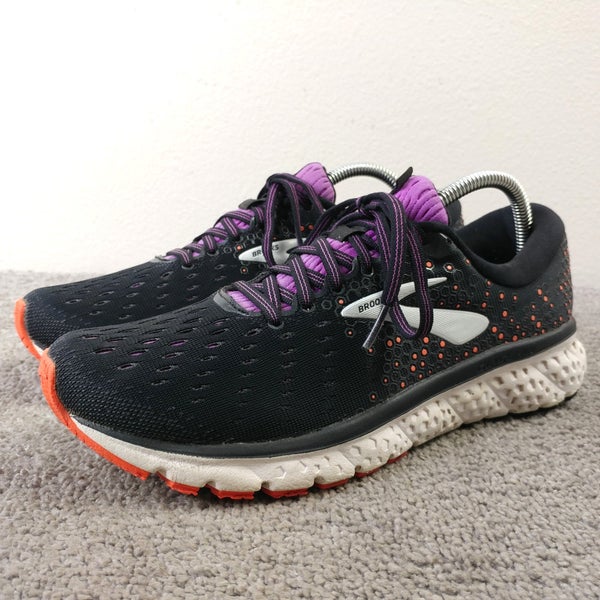 Brooks Glycerin GTS 17 Womens Size 10 Running Shoes Black Purple Trainers Low