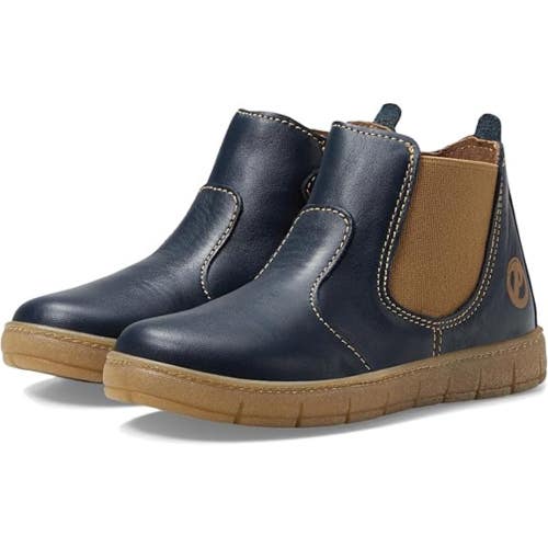 Primigi 4910222 Boots Toddler 5.5 M Blue Leather Round Toe Ankle Chelsea NLW184