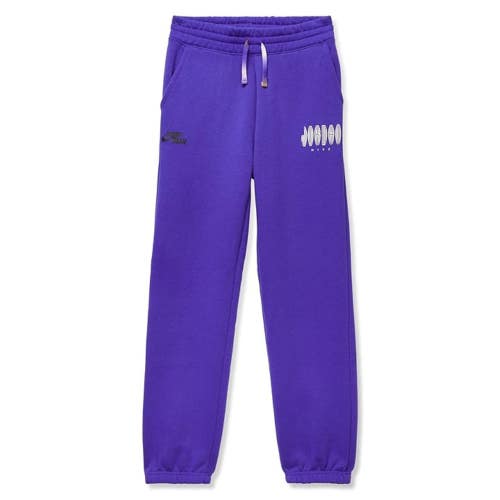 Jordan MJ MVP HBR Sweatpants Kids 6 Dark Concord Fleece Drawstring Waist NLW174