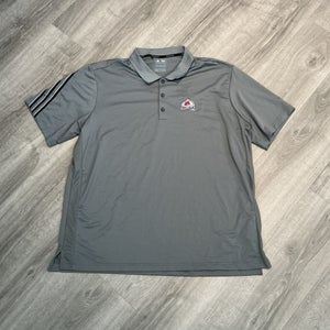 New Grey Adidas Climacool Colorado Avalanche Men’s 2XL Golf Polo