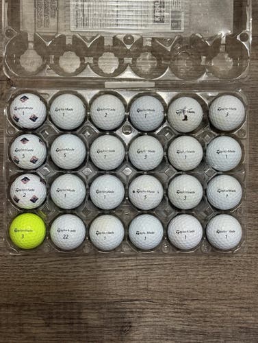 24 TaylorMade TP5 Golf Balls - 4A Near Mint Condition