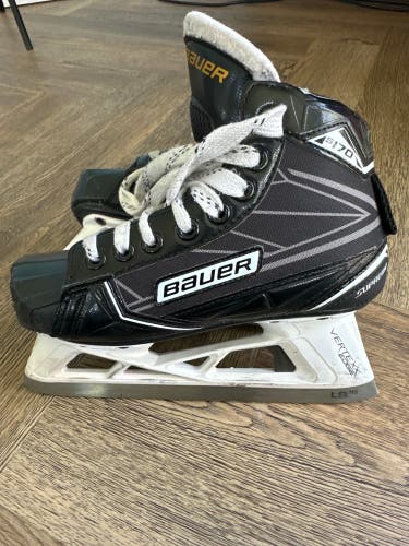 2016 Bauer Supreme S170 Hockey Goalie Skates Regular Width Size 1 (Used)