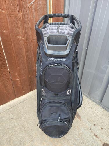 Sun Mountain C130 14 Full Divider Golf Cart Bag Black/Grey with Raincover