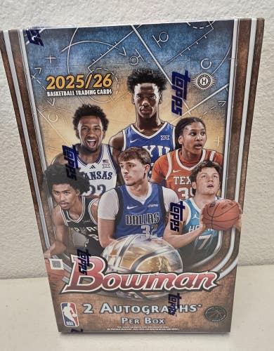 Topps 2025-26 Bowman Basketball Cooper Flagg Hobby Box Factory Seal IN HAND