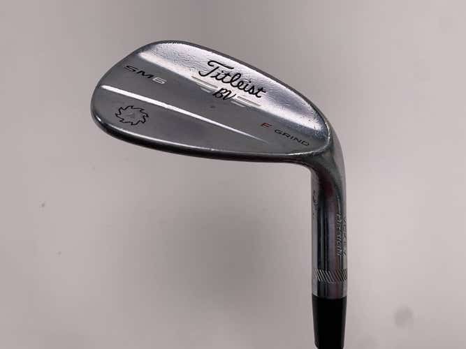 Titleist Vokey SM6 Tour Chrome Gap Wedge GW 52* 12 Bounce F-Grind Wedge RH
