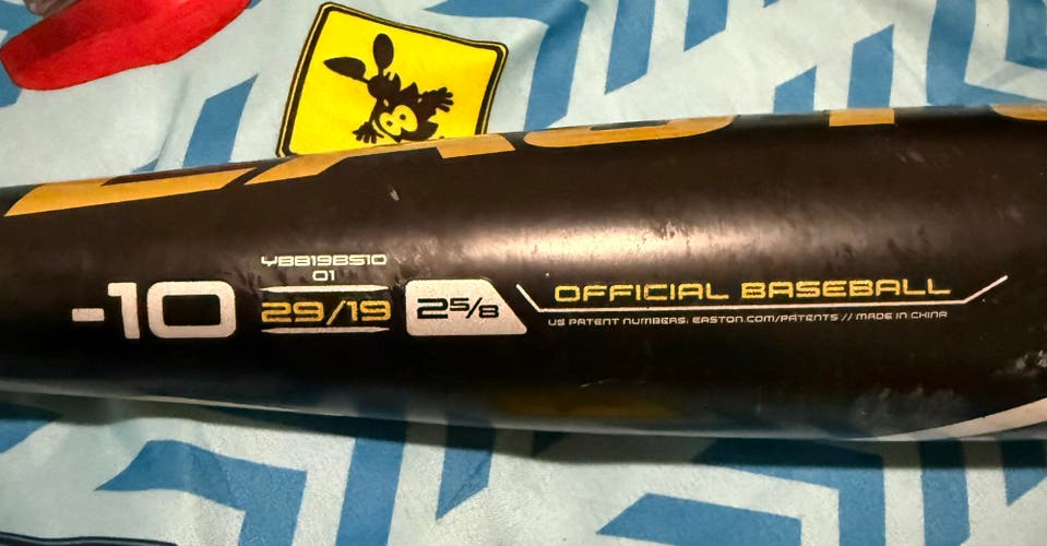 Easton Beast X Speed Bat (-10) 19 oz 29" (Used)