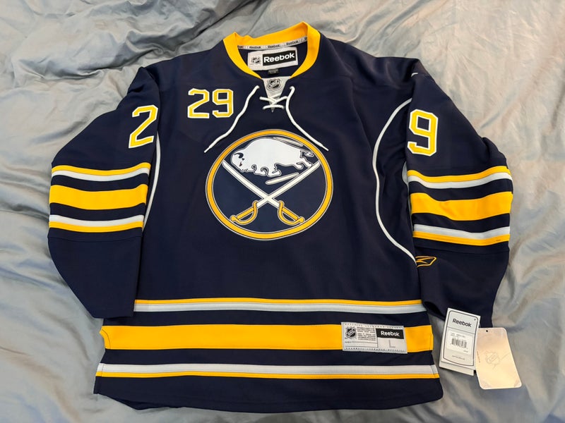 BUFFALO SABRES Reebok NHL retro captain #29 Pominville Sabres JERSEY-L