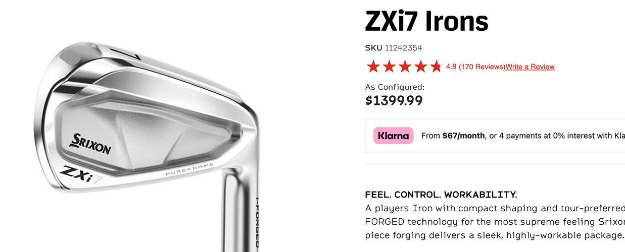 Men's 2025 Srixon zxi7 Brand new