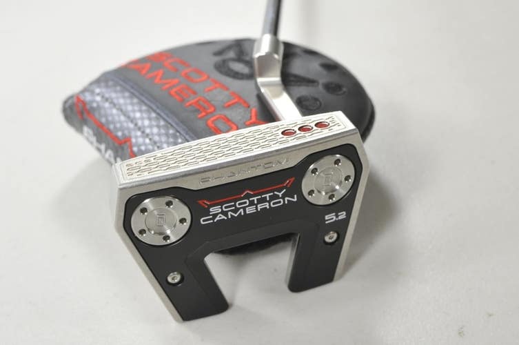 Titleist 2026 Scotty Cameron Phantom 5.2 35" Putter RH Steel with Cover # 216419