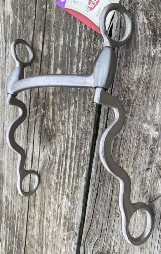 Weaver 5" mullen mouth L shank stainless steel lose shank Western bit
