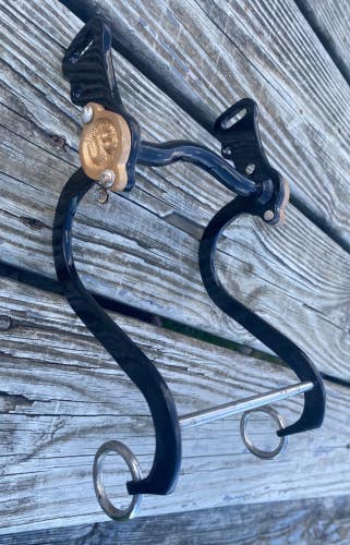 4.75" S shank reproduction / reenactment US cavalry bit w/low port curb mouth