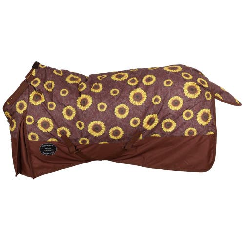 1200d 72" sunflower Showman heavyweight waterproof horse turnout blanket w/snaps