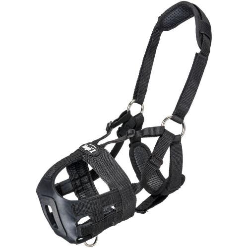 Tough 1 small horse size V nose Easy Breathe Grazing Muzzle w/halter