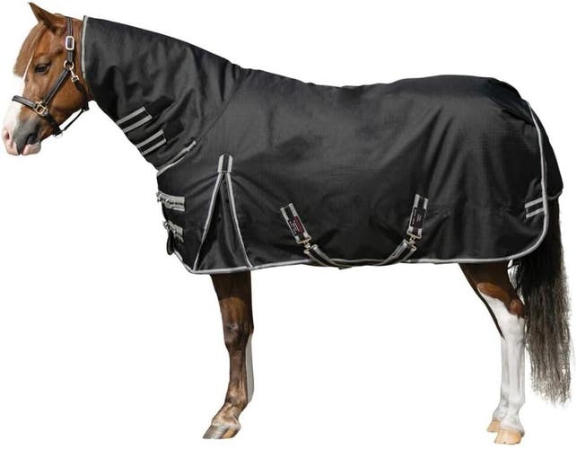 60" Schneiders Stormshield Blizzard med weight turnout blanket w/full neck