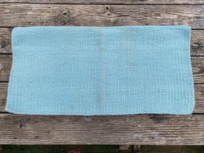Used Mayatex Western saddle show pad seafoam green