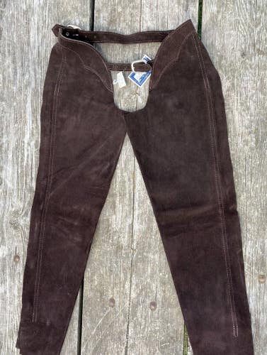 Barnstable Child size 10 Brown split leather work/schooling chaps