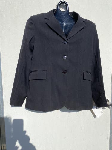 Ladies' sz 14 black pinstripe JPC / Sigma English hunt coat