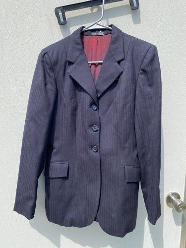 Pre-owned ladies Grand Prix navy English hunt coat / jacket 10 T
