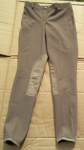 Taupe, brown, Tuffrider Ribb Pull on Ladies Size 24 Riding Breeches