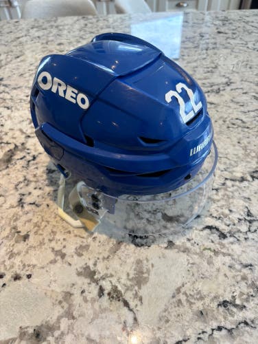 Pro Stock Medium Warrior Covert CF 100 Helmet with Oakley Visor Leafs McCabe