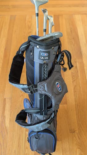 US Kids Ultra Light UL7-45 Club Stand Set LH Blue/Gray 5 Piece