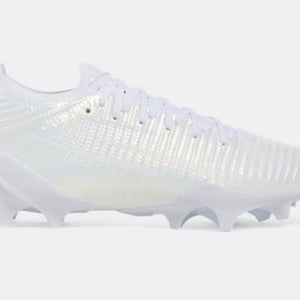 Under Armour Men's Blur Pro Football Cleats White Platinum size 9 3028220 100