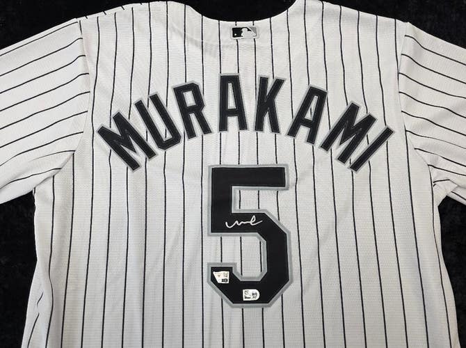 Chicago White Sox MUNETAKA MURAKAMI Auto Autograph Signed Baseball JERSEY w/COA