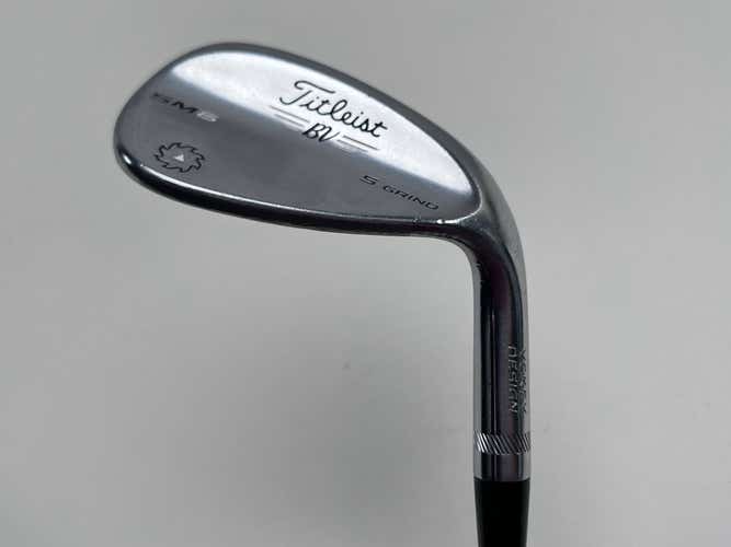 Titleist Vokey SM6 Tour Chrome Sand Wedge SW 56* 10 Bounce Wedge Steel Mens RH