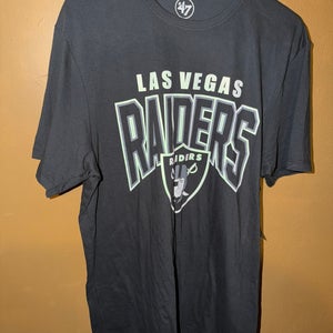 NFL Football ‘47 Brand Las Vegas Raiders Graphic T Shirt Men’s Size Medium Brand New With Tags