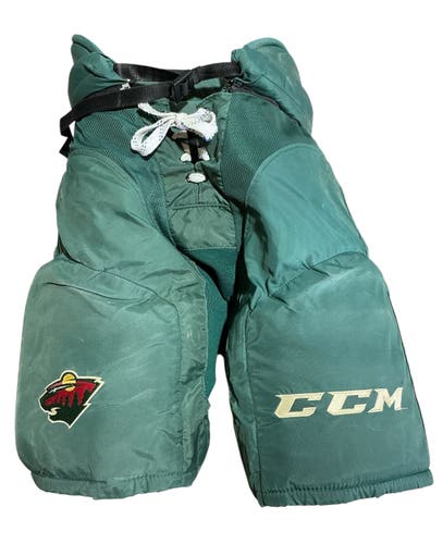 Wild Senior Medium CCM HP45X Hockey Pants Pro Stock (Used) 23527