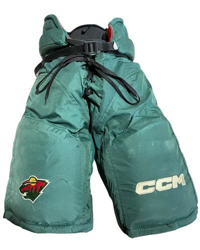 Wild Senior Medium CCM HP45X Hockey Pants Pro Stock (Used) 19754