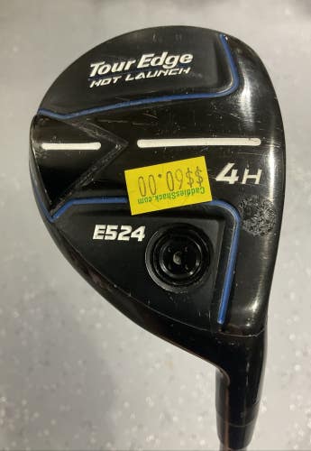 Tour Edge HOT LAUNCH E524 #4 Hybrid 39" ALDILA ASCENT 55 Regular Flex RH USED