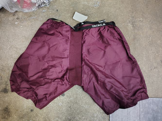 Maroon Tackla Sports Ice Hockey Player Pant Shell Cover Adult Euro 56 (New)
