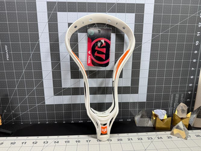 Warrior Rabil Unstrung Head White/Orange/Black (New)