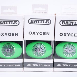 Lot of 3 Battle Sports Whip Spinner Oxygen Lip Protector Mouthguard (Green) New
