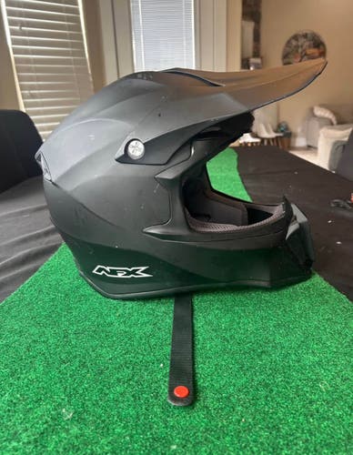 Motocross Helmet: AFX FX-17 Matte Black off-road dirt bike, ATV, motocross helmet size large (59-60c