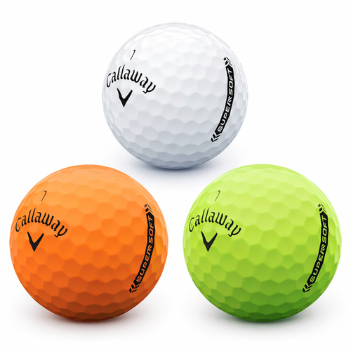 Callaway Supersoft Balls Assorted Color Mint 5A 24 Pack (2 Dozen) (Used)