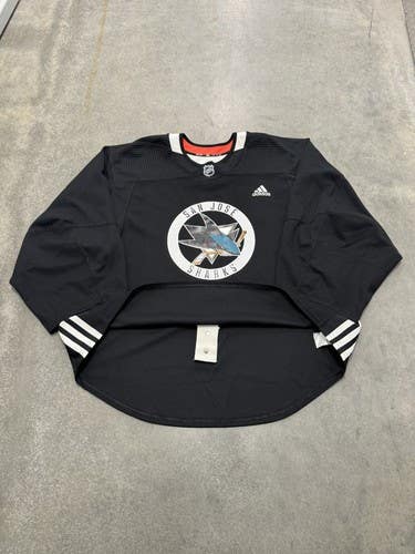 Adidas Authentic MiC San Jose Sharks Practice Goalie Jersey, size 58G (New)