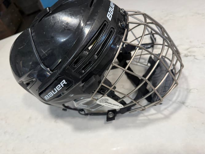 Small Bauer Black Re-Akt 75 Helmet (Used)