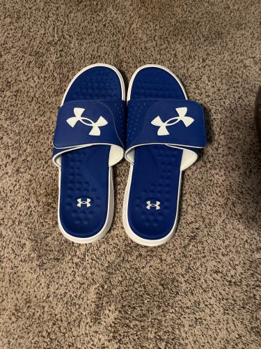 Blue Men's Size M 11.0 (W 12.0) Adult Under Armour Sandals (New)