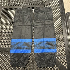 Toronto Maple Leafs 3rd Performance Pro style Sr. Large 30" Black Hockey Socks