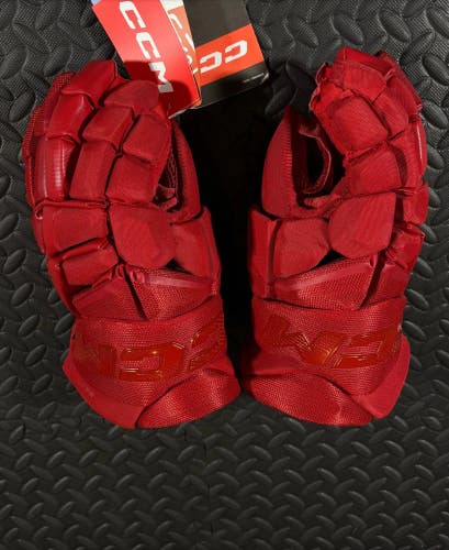 CCM JetSpeed FT8 Pro Gloves 14" (New) - Red - Limited Color Production