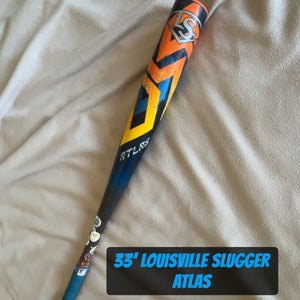 2024 Louisville Slugger Atlas Alloy BBCOR Certified Bat (-3) 30 oz 33" (Used)
