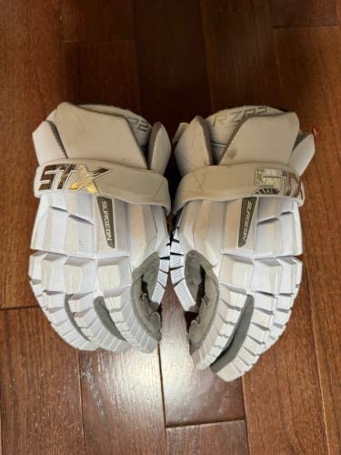 STX Surgeon RZR2 Lacrosse Gloves BARLEY USED