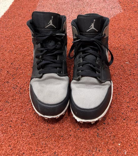Black Men's Size M 9.0 (W 10.0) Adult Air Jordan High Top Molded Cleats (Used)